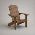 Cadeira Adirondack de Jardim em Madeira Maciça Castanha com Braços, 83 x 93 x 98 cm